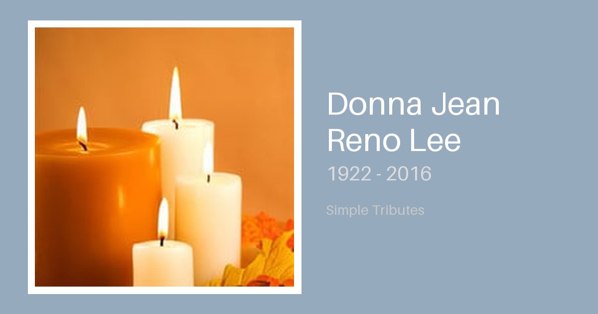 Donna Jean Reno Lee - Simple-Tributes